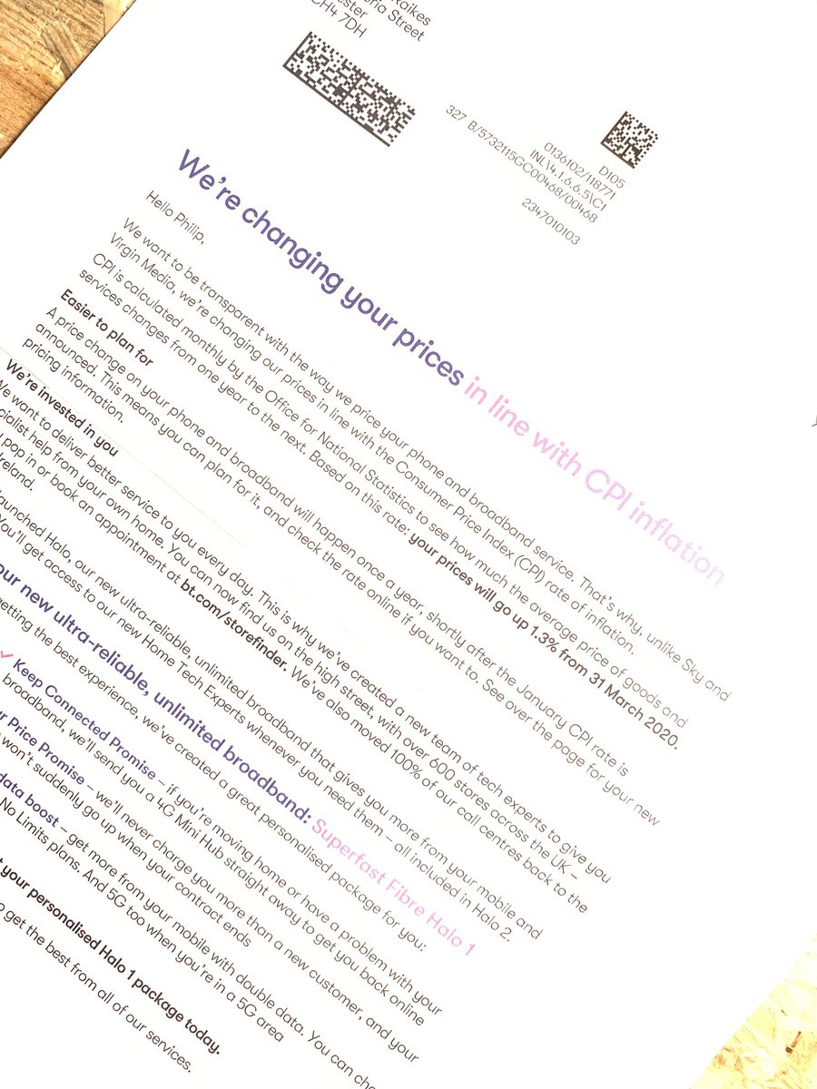 chinraikes's tweet photo. Hilariously I received a price increase letter today too! 
Nope. https://t.co/VlkjZ6hknk