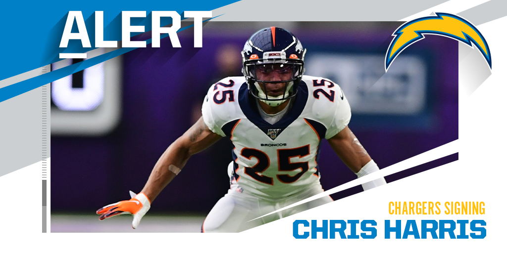 Chargers signing CB Chris Harris. (via @Rapsheet)