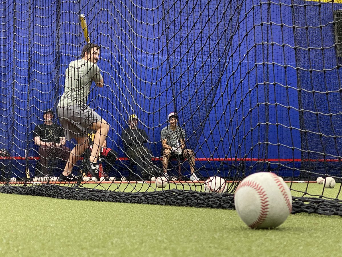Never happier to hear the sound of a bat with <a href="/judefox10/">Jude Fox</a> at  <a href="/HitFactoryAZ/">HitFactory</a>! A few of #MLB athletes are staying in shape while everything is on hold. #hitfactory