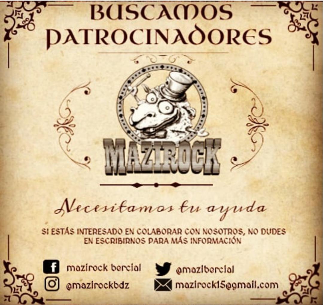 Si estáis interesados o conocéis a alguien que pudiera estarlo, no dudéis en poneros en contacto con nosotros. Y si podéis compartir, también nos ayudaréis.
Mil gracias de nuevo mazirockeros!!! 🤟🏽