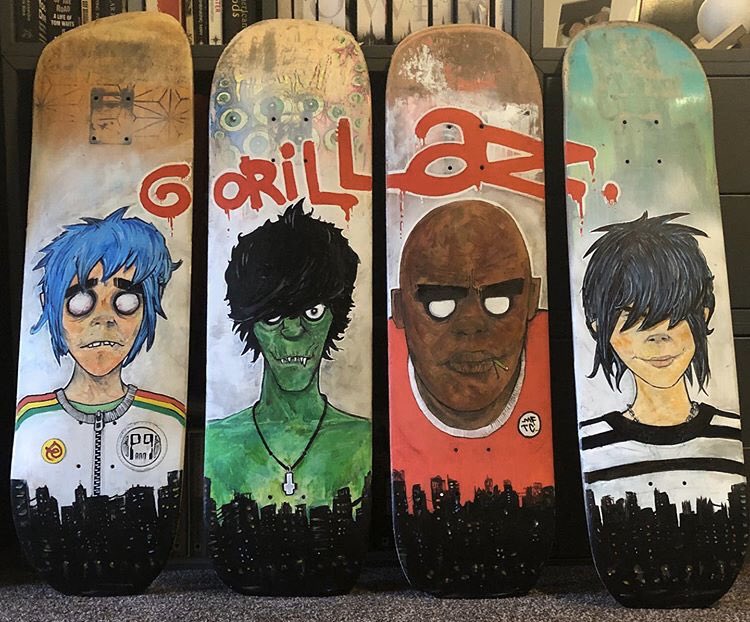 My brothers Gorillaz Boards #gorillaz  #skateboard <a href="/gorillaz/">gorillaz</a>