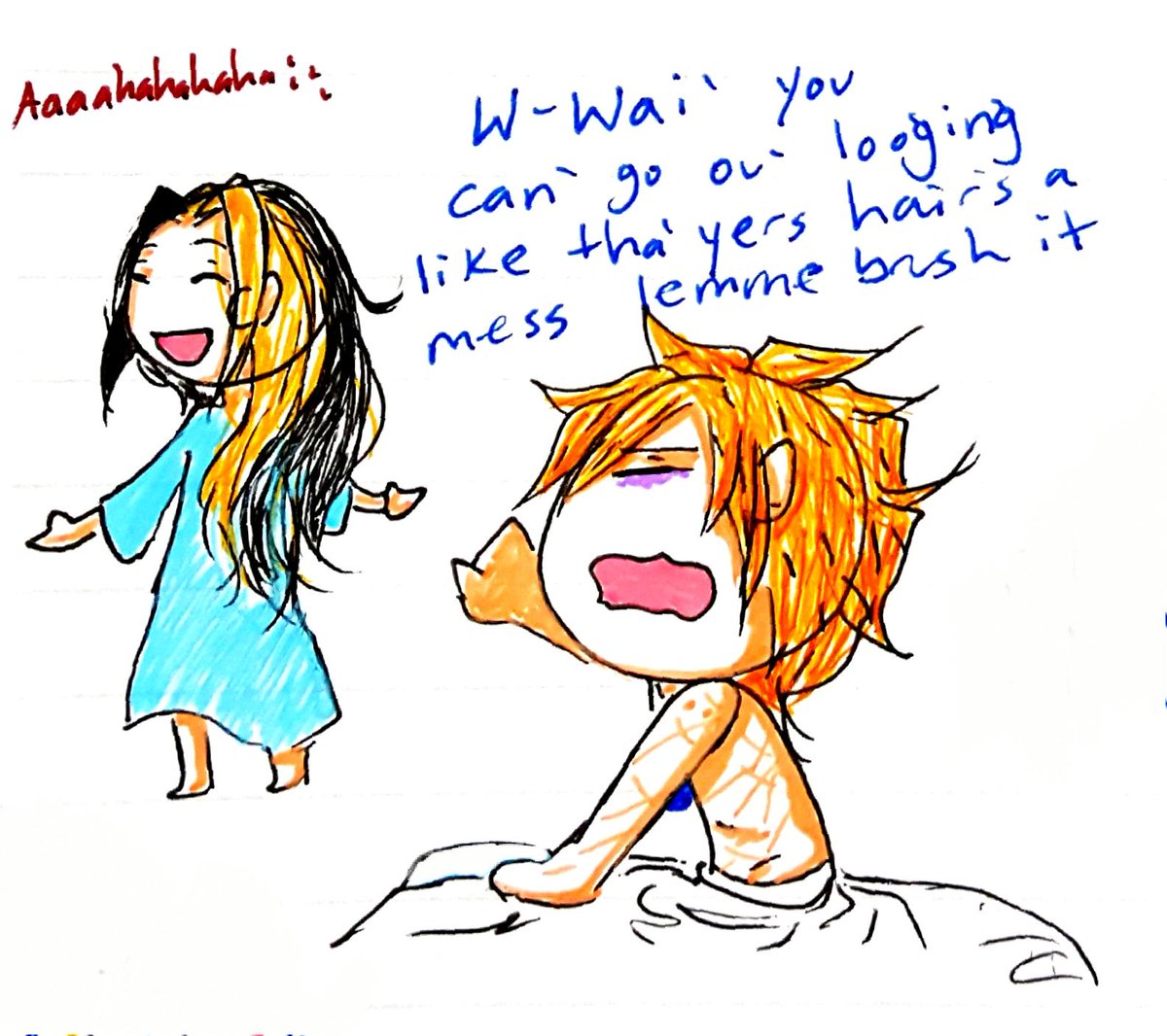 Crown_of_Ink's tweet image. #nonbinarycharacters

They switch pronouns, have Depression like whoa, are incredibly smart, &amp;amp; if you don&apos;t have a Dad--or just want a better one--good news! they will be your dad now (but only if you want them, of course)

They are the father of an MC from @SDtTBook 

[cw blood]