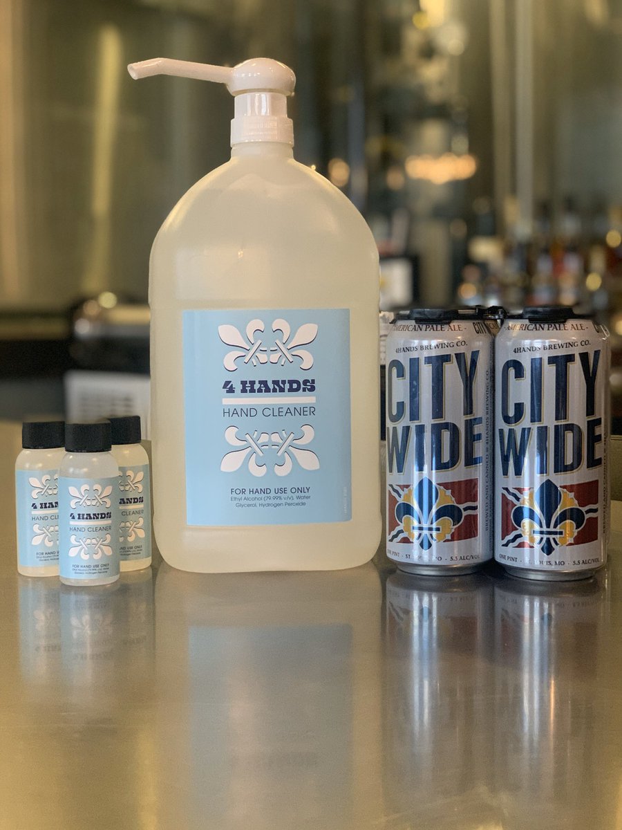 We used our resources and followed the guidelines in order to create a Hand Sanitizer. We will be giving 1 2oz container to everyone. In Lieu of payment we will ask for donations to fuel a fund for the STL hospitality industry. #STLstrong