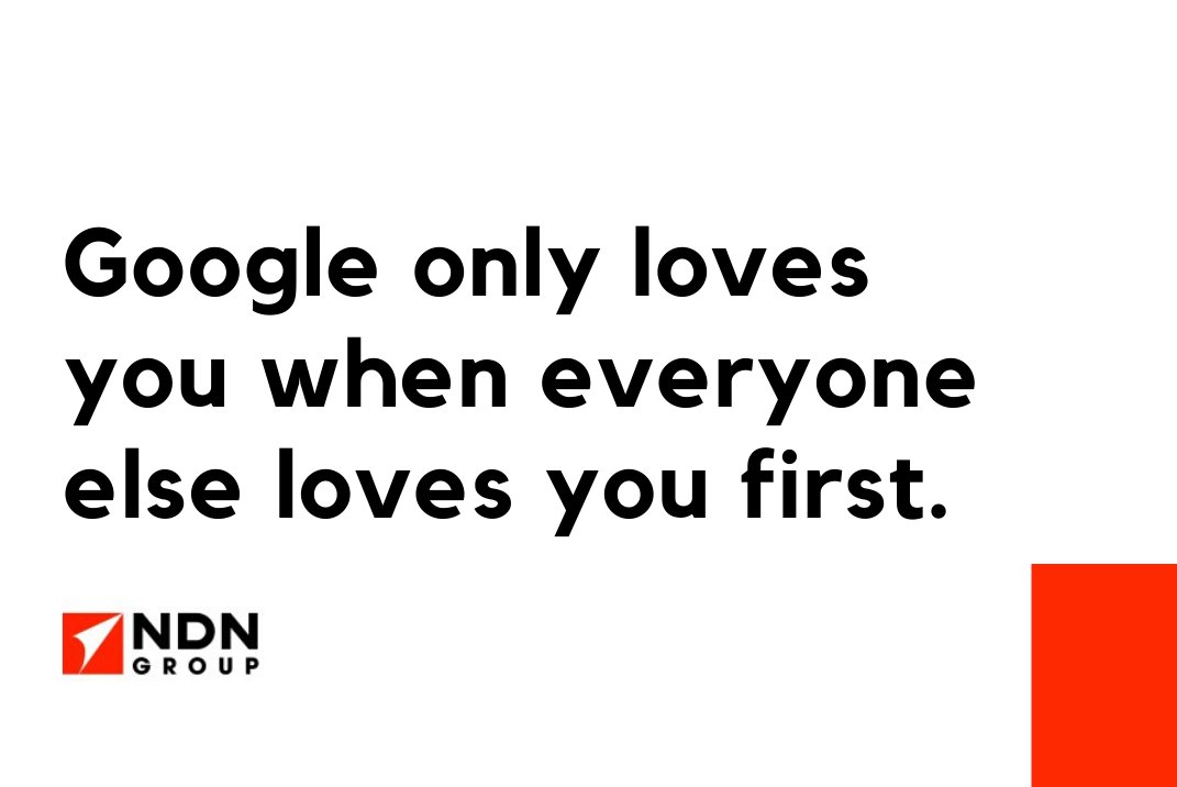 NDN_Group's tweet photo. Concentrate on creating quality #content people actually want to read or watch! Remember, #Google will only love you if everybody loves you first. #SEO #ContentCreation #NDNGroup https://t.co/TzAoYWEkW7