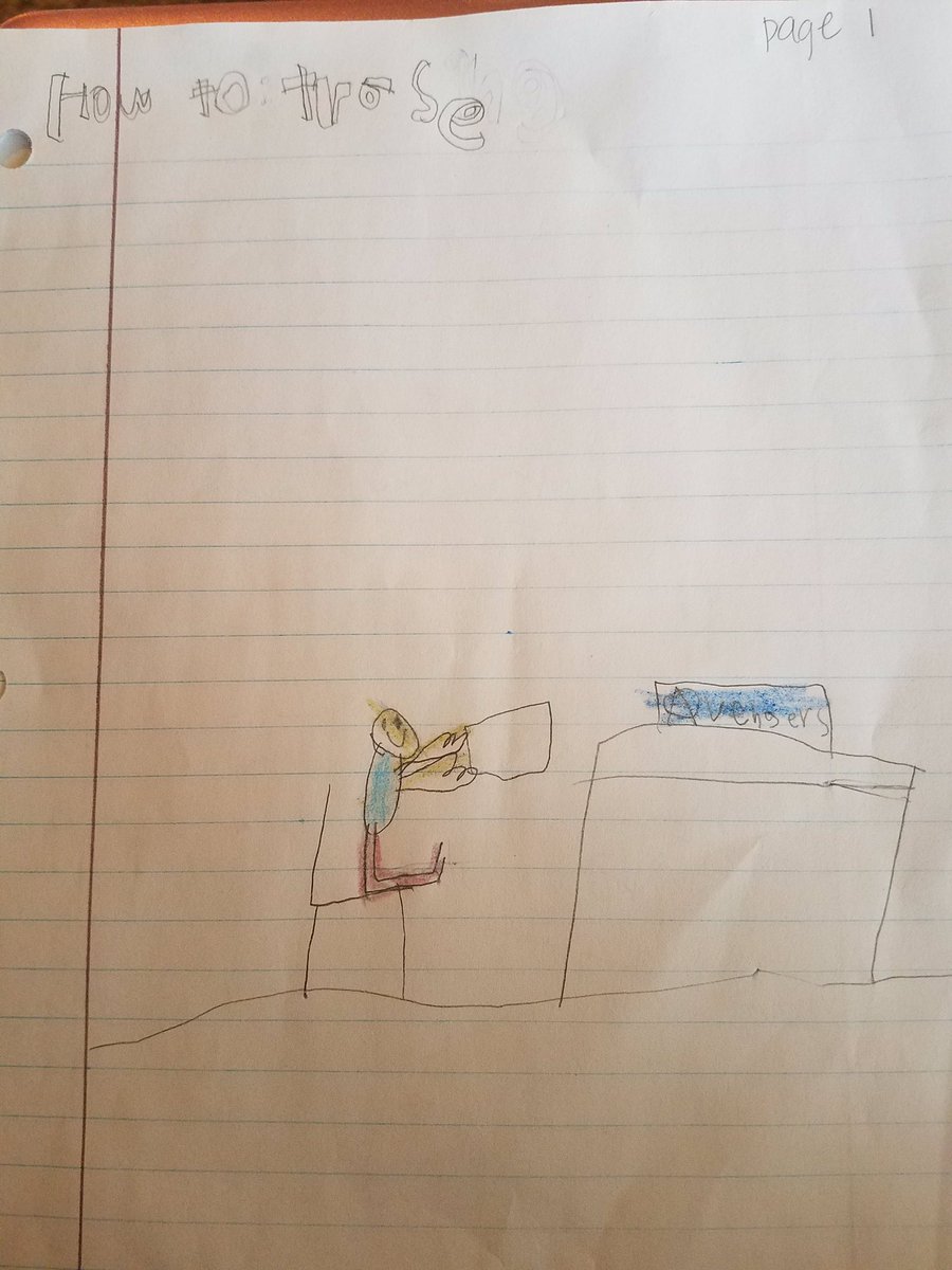 ATeachMoore's tweet image. Just an excerpt from the How To Trace book created by one of my first graders.  Love that he gets the reader’s attention with his lead! @eprayzorelem @dentonisd @One_and_Ready #DentonISDDelivers #AlwaysLearningMoore