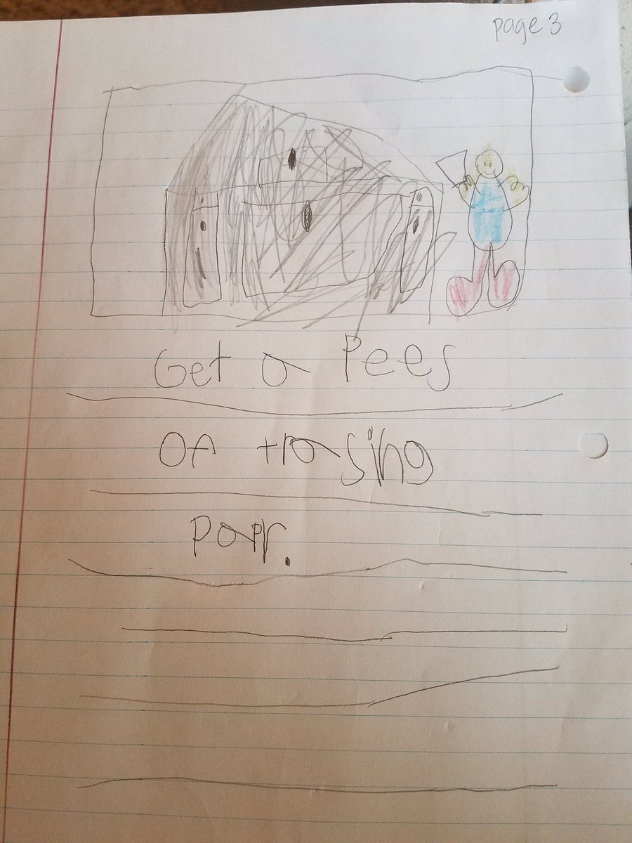 ATeachMoore's tweet image. Just an excerpt from the How To Trace book created by one of my first graders.  Love that he gets the reader’s attention with his lead! @eprayzorelem @dentonisd @One_and_Ready #DentonISDDelivers #AlwaysLearningMoore