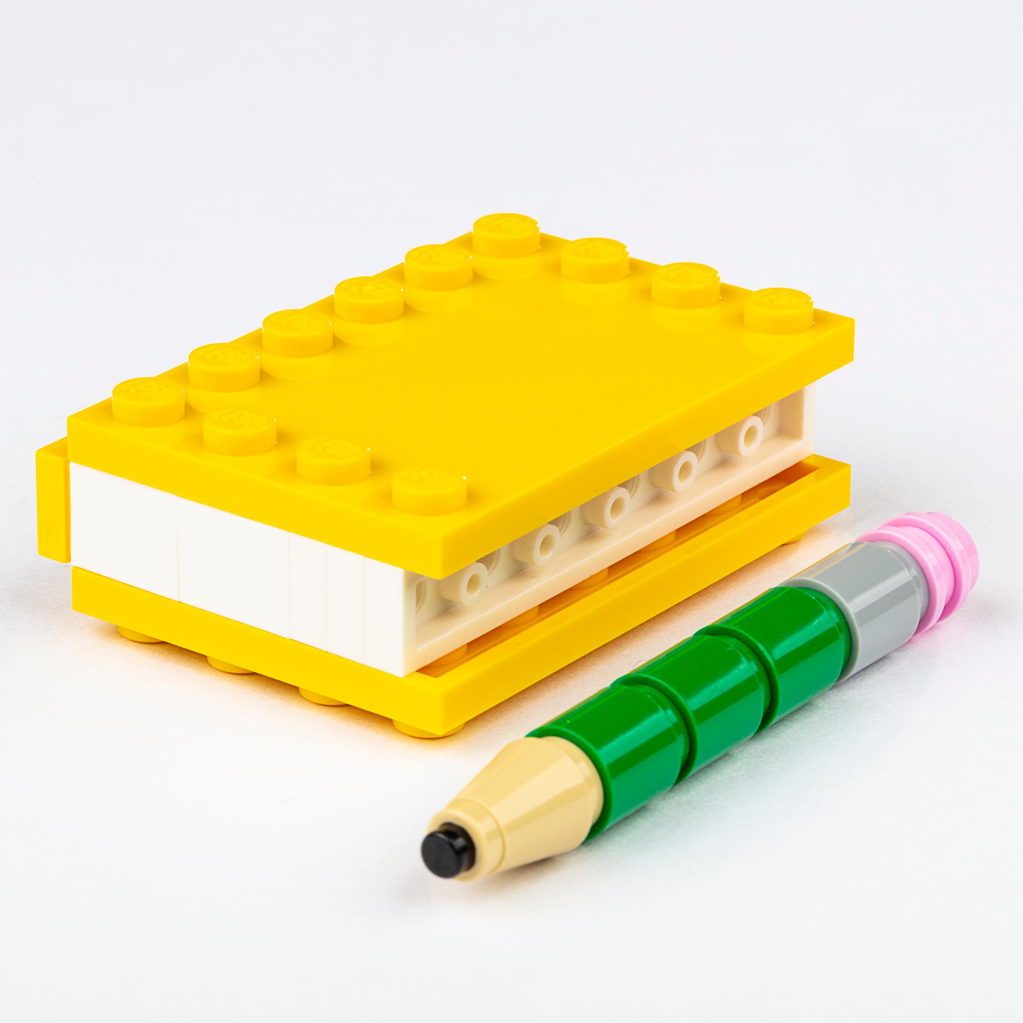 skibsbygning heldig Kan beregnes LEGO on Twitter: "Small book, giant stories. Learn how to build a mini book  &amp; pencil to create a new story! #LEGOMastersFOX #BuildLikeAMaster  https://t.co/KnZFCh2Rx5" / Twitter