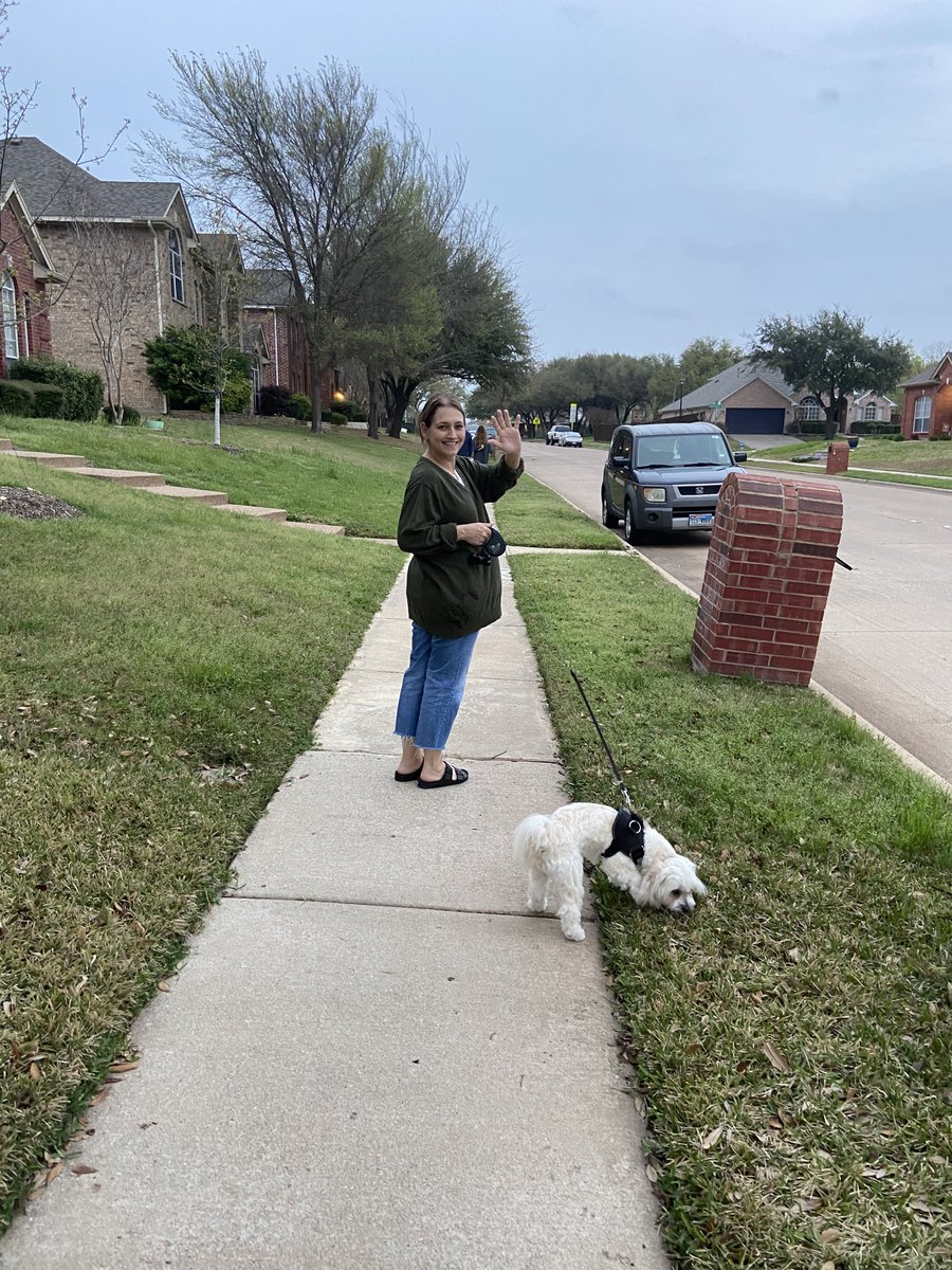 CoachBurleigh's tweet photo. @ginn_allison @FISD_Health @FISD_WL @FISD_PE LOVE seeing my Norris student getting some exercise! I would love to see all of my students uploading to SEESAW how they are staying active and moving each day! Today I chose a leisurely walk with my dog! 
@CoachBurleigh @KinderNorris  #Norris_Knights @friscoisd https://t.co/wyNEQUzegS