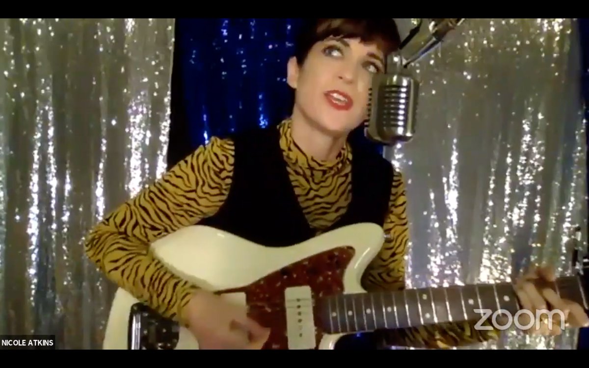 YiyingLu's tweet photo. "Your high notes are making everything just melt away." @jackconte on @NicoleAtkins' live performance at the @Patreon #weirdstreamathon now 🎵����✨: https://t.co/hdAQMjMLth #alonetogether #covid19 https://t.co/31wJ6LcTeR