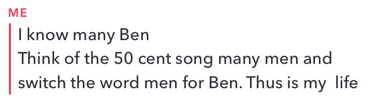 Some of my finest Ben themed work