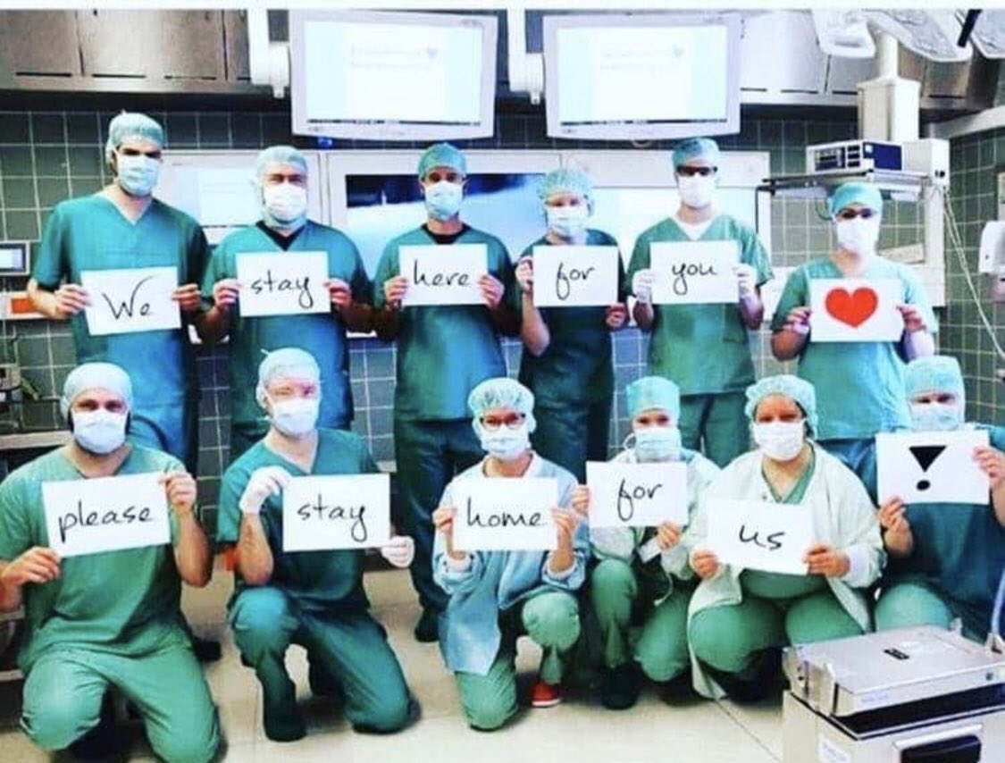 KidneyCancerJ's tweet photo. A Big Salute to Frontlines - confronting #COVID19 #coronavirus
#FlattenTheCurve #SocialDistancing #saveyourdoctors #saveyournurses #plantyourselfathome https://t.co/yZAywhknQw
