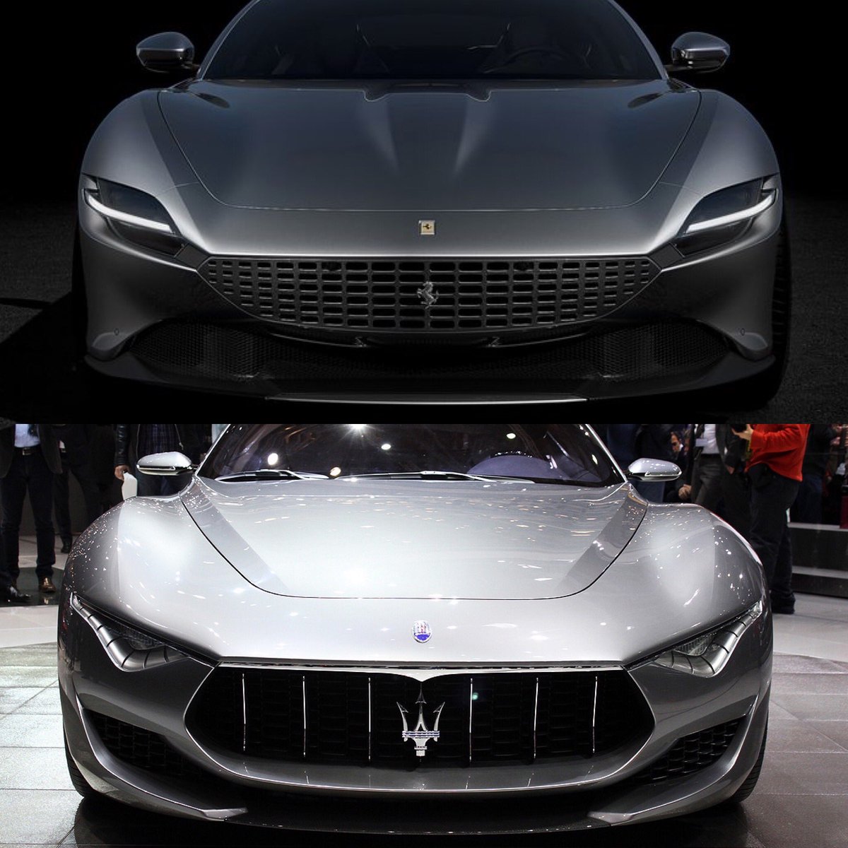 lovecarindustry's tweet photo. The gorgeous #FerrariRoma is definitely inspired in its cousin the handsome #MaseratiAlfieri. Any doubt? #ferrari #maserati #supercars #supercar #ferrariroma2020 #maseratialfiericoncept https://t.co/Nvn7455Y3y