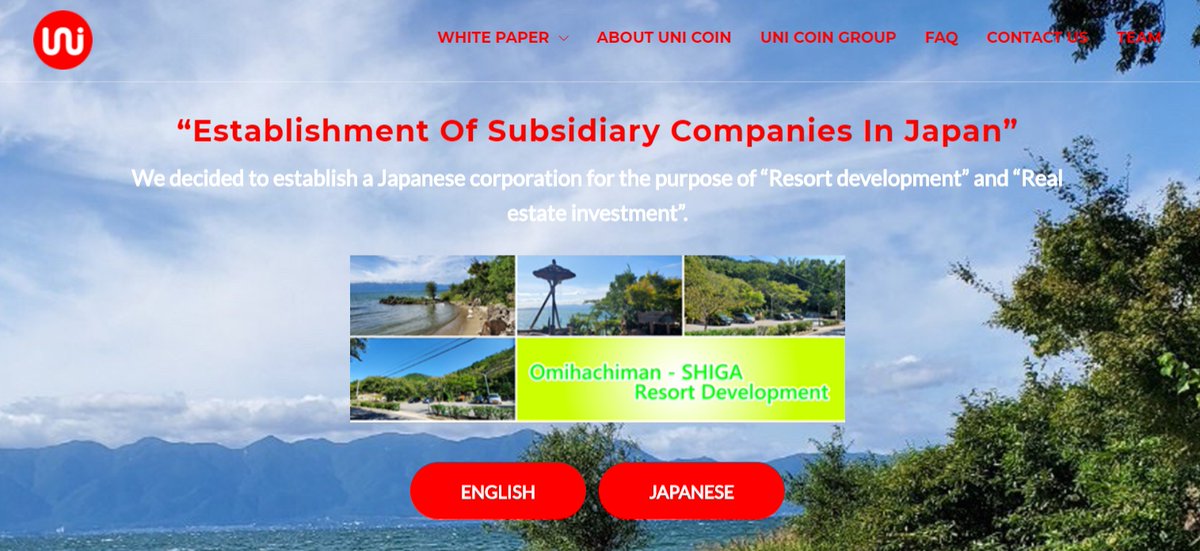 UNICOIN_GROUP's tweet photo. #リゾート 開発事業 #滋賀県 #琵琶湖大橋
#ベンチャー投資
#不動産 事業
#ブロックチェーン 事業など

各事業は現在も進めており、これらの事業を成功させホルダーへ還元！

是非、一度読んで知ってくださいね！
ホワイトペーパー日本語版
https://t.co/KmLSalBikv https://t.co/cLo5RrzpsN