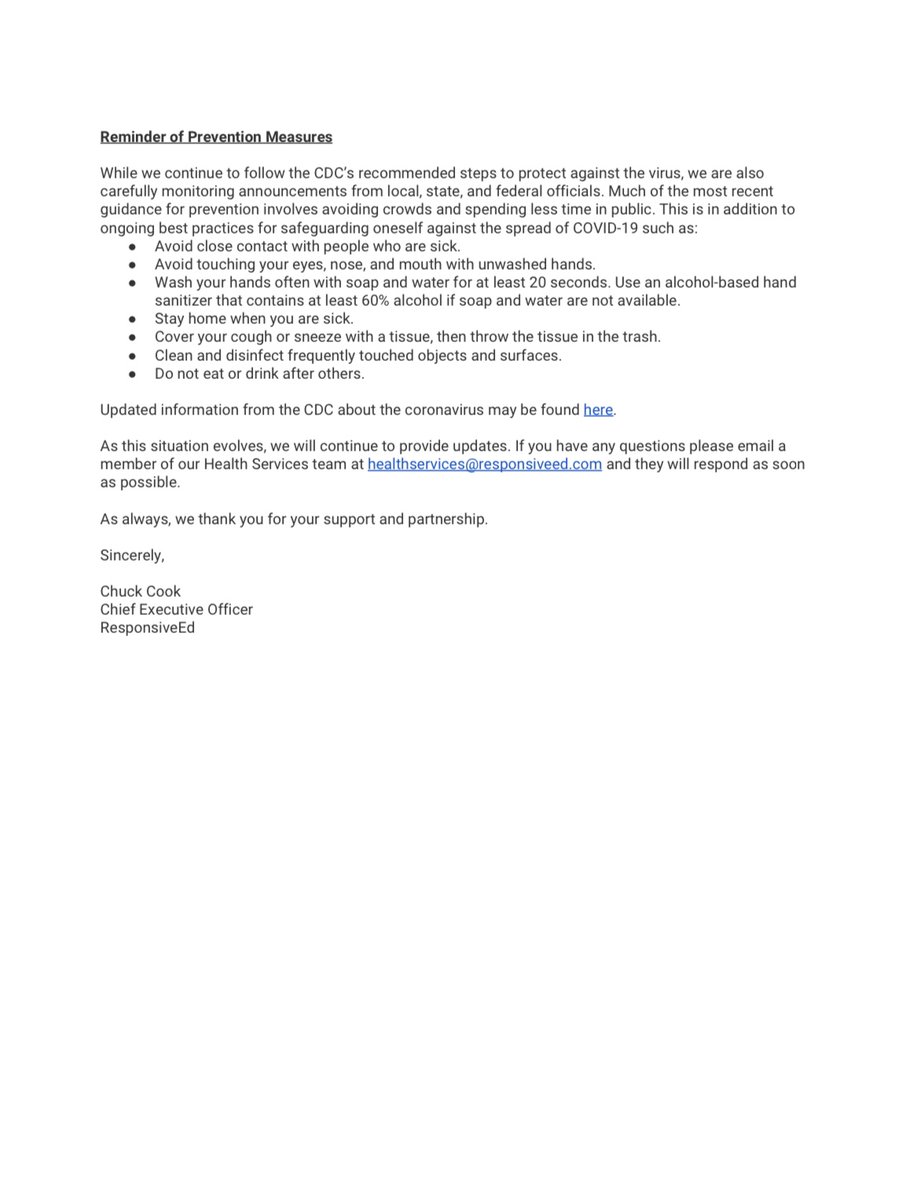 GarlandClassic's tweet photo. Please take the time to read the following letter sent to us by our CEO.

Thank you! https://t.co/RFjO2UTWRP
