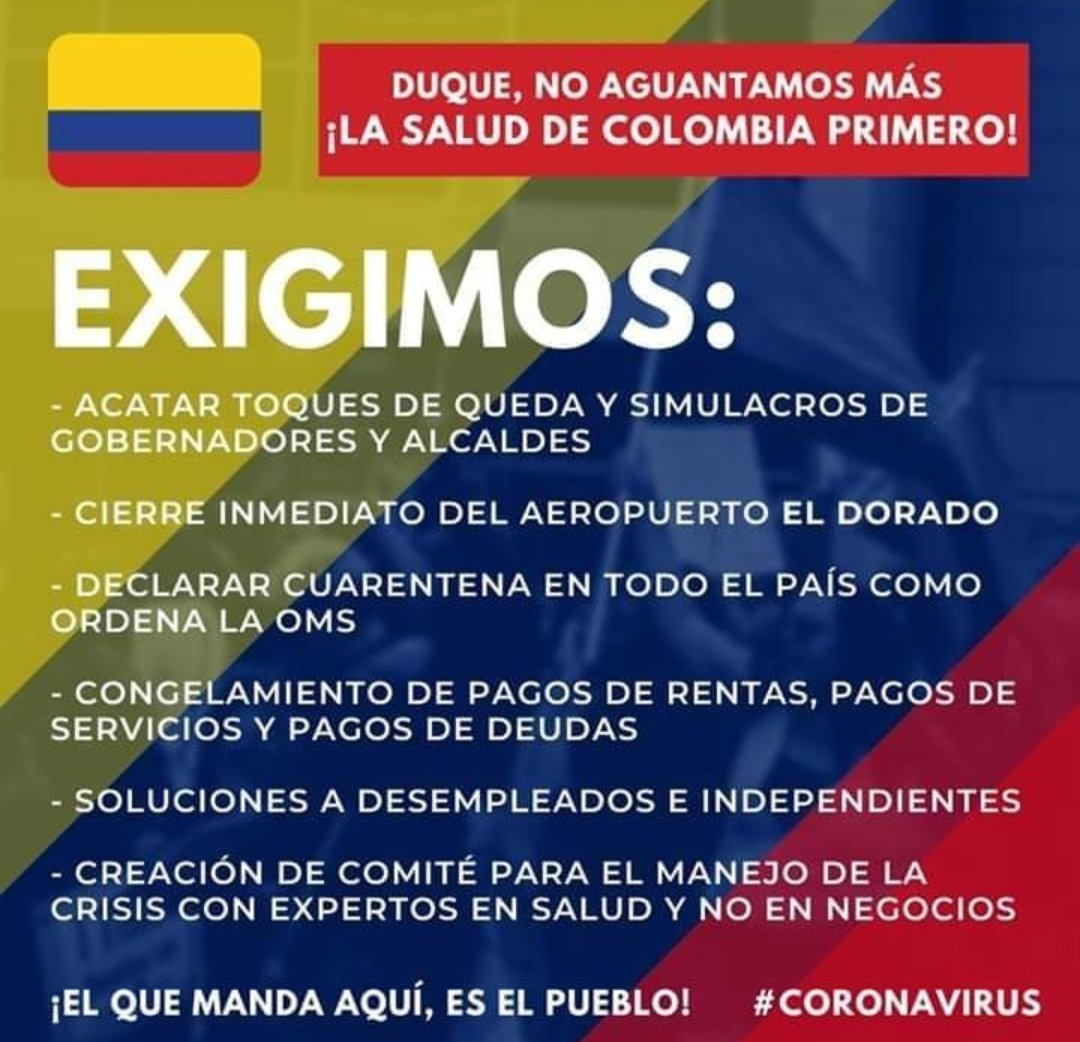 edwaracosta1's tweet photo. @IvanDuque El que manda  aquí es el pueblo recuerde quien lo eligió. https://t.co/tTiug2alFM