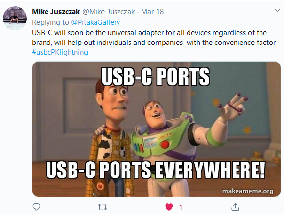 PitakaGallery's tweet photo. 2nd part featured comments from USB-C or Lightning discussion. #usbcPKlightning https://t.co/Jvg7tnOJy8