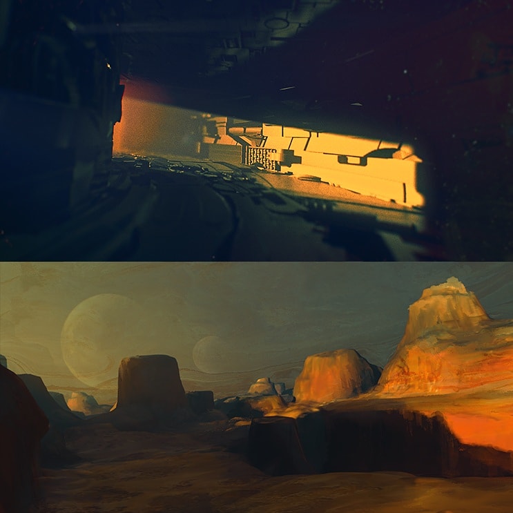 pablander's tweet photo. A couple of quick concepts using a simple technique I shared in today's and last week's emails. These are a couple of tricks to help you guys out with your environment concepts for the #2020firstcontact challenge!
#ZBrush #3Dconceptartist #conceptart #scifi https://t.co/PjkFj8IDSK
