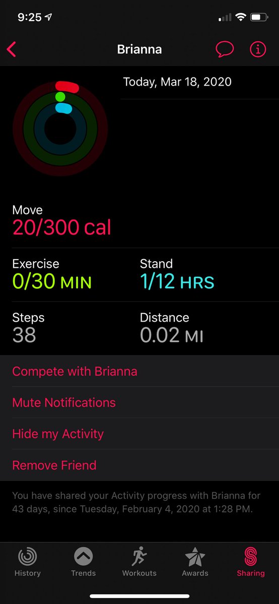 Day 3 of quarantine: I wore my watch all day today. I feel perfectly fine. In 100% health. Looks as if I’ve only taken 38 steps today though.