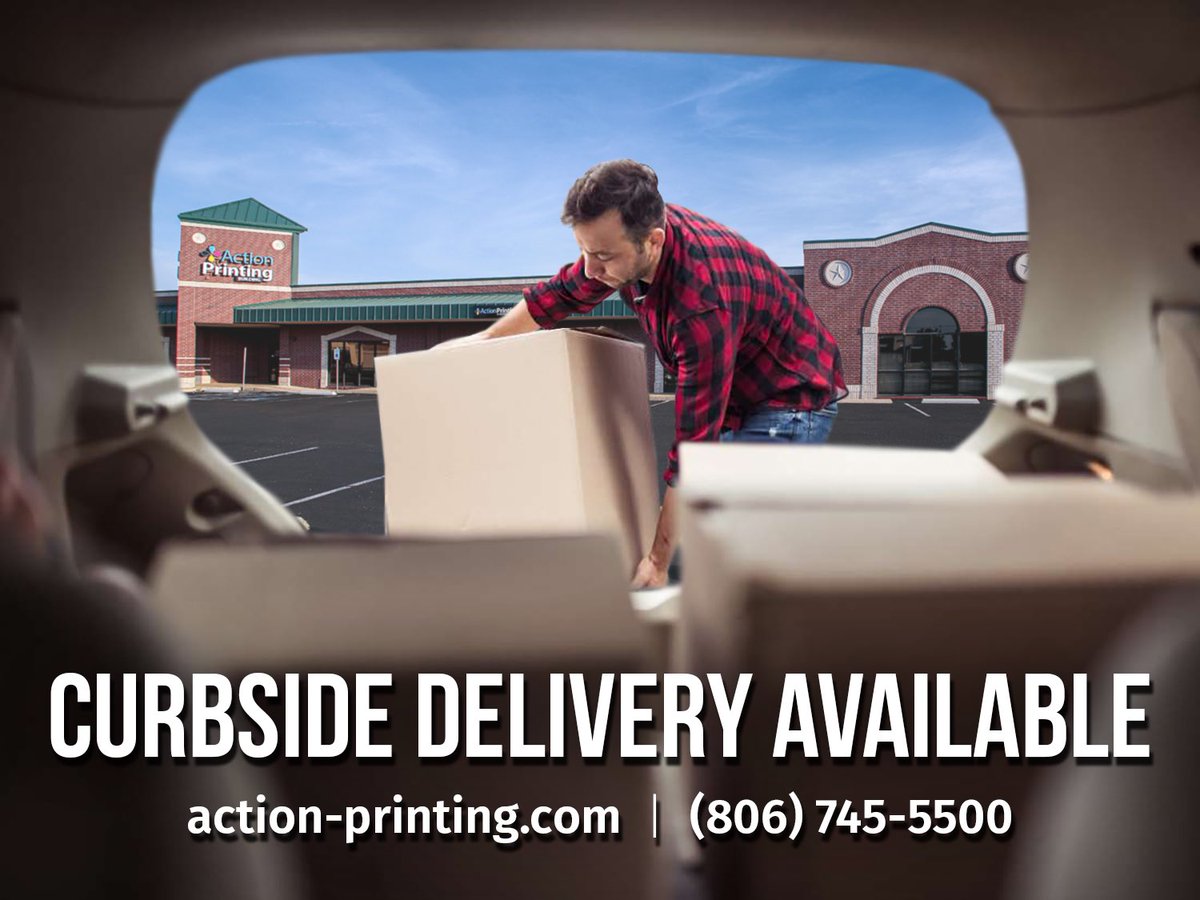 actionprint's tweet photo. While the heart of our business is helping you in person, we are offering curbside delivery as an option. Call us to pick up your print orders or place new orders over the phone and our friendly CSR staff will deliver to your vehicle parked in front of our business. #shoplocal https://t.co/rl5PlKH5w0