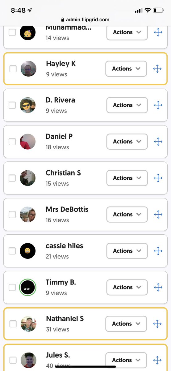 MsDeBottisbio's tweet image. Watching my students videos on @Flipgrid is the absolute best! I miss them so much, they are my second family. If anyone has not responded please look in @Schoology for my link in your “Quarantine Lesson” folder. @MsDeBottisbio @KleinOak @KleinISD @KleinISDscience #bionerds