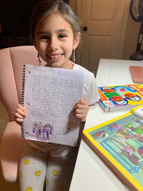 ATeachMoore's tweet image. Just some pics of my fabulous first graders working on some of the suggested options from the Bingo Board I shared with parents. @eprayzorelem @dentonisd @One_and_Ready   #DentonISDDelivers #AlwaysLearningMoore