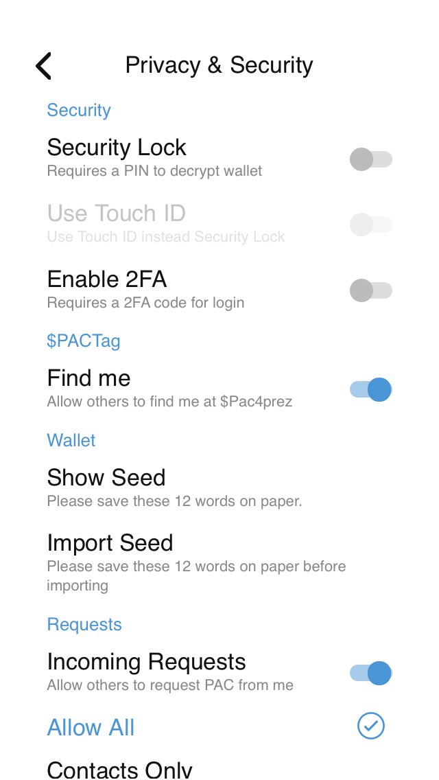 UniversalCash's tweet photo. Check out the new great security features in the new iOS PACapp!!! Please give 5 stars!! 

Be a sweetie and use my referal code: WADYYIPL

Search PACapp, playstore coming soon! #tech #new #currency #crypto #money #app #winner #fintech #apple #future #store #of #value! https://t.co/mbKMZszQnQ