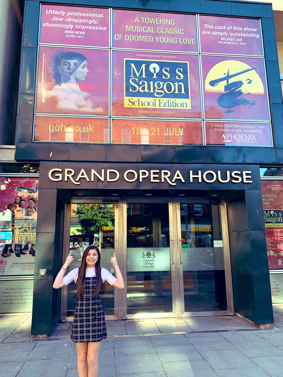 McclementsMusic's tweet photo. Remember that time my face was on the front of the @gohbelfast?! What an incredible show ✨❤️ #misssaigon #kim #musicaltheatre #belfast https://t.co/PRQMYd0t8r