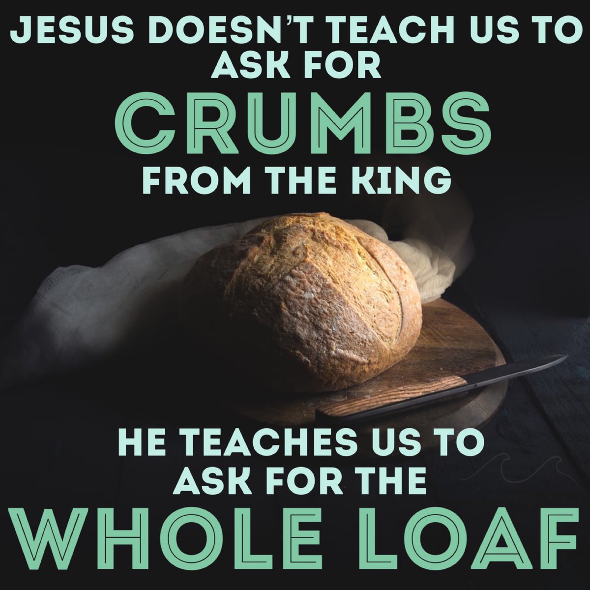 FCC_Wave's tweet photo. As Jesus is teaching us to pray, He isn’t encouraging is to be timid. But rather, He’s telling us to call upon the power and sustenance that only God can provide! 🌊
#fccwave #studentministry #ourdailybread #thelordsprayer https://t.co/zB68McxeFB