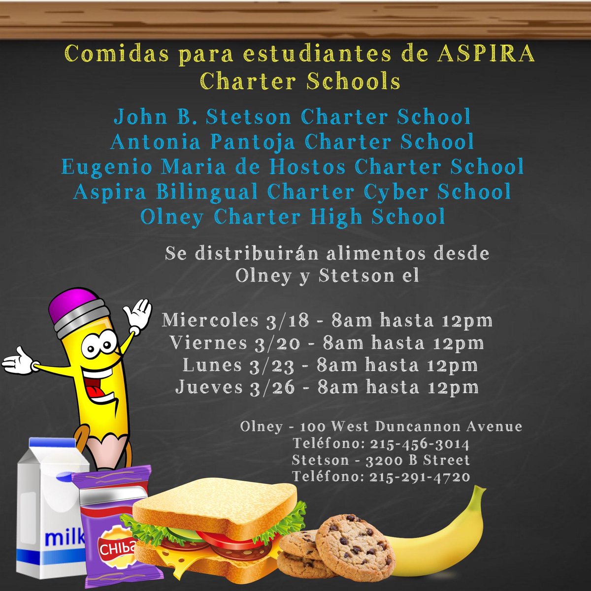 ASPIRAINCOFPA's tweet photo. OVER 700 MEALS WERE DISTRIBUTED TODAY!!! - We are happy and proud to announce the distribution of over 700 meals today to students all across the city of Philadelphia. There will be more distributions in the upcoming days. Please re https://t.co/4ZvbPBcQmf https://t.co/x4c6gRJu02