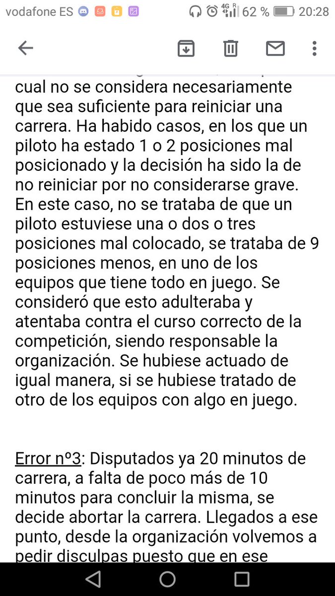 Y para dejar constancia de que aún tras el enorme error de "anular" la carrera a falta de 8 min, aún se excusan en el "buen comportamiento y las formas" cuándo encima quedamos reflejados de "no tener compañerismo cuando ellos mismos ya dicen en el Anexo que no lo tendrán"...