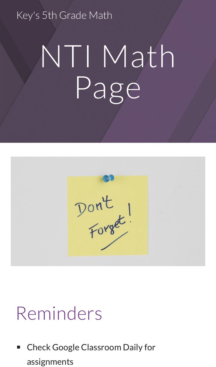 key5math's tweet image. Working on a Google Site for NTI💻 Important info, daily schedule, links to enrichment activities, link to Flipgrid questioning platform, additional resources, virtual field trip links, and eventually pictures from students #wearebeechwood #NTI #keepthemlearning
