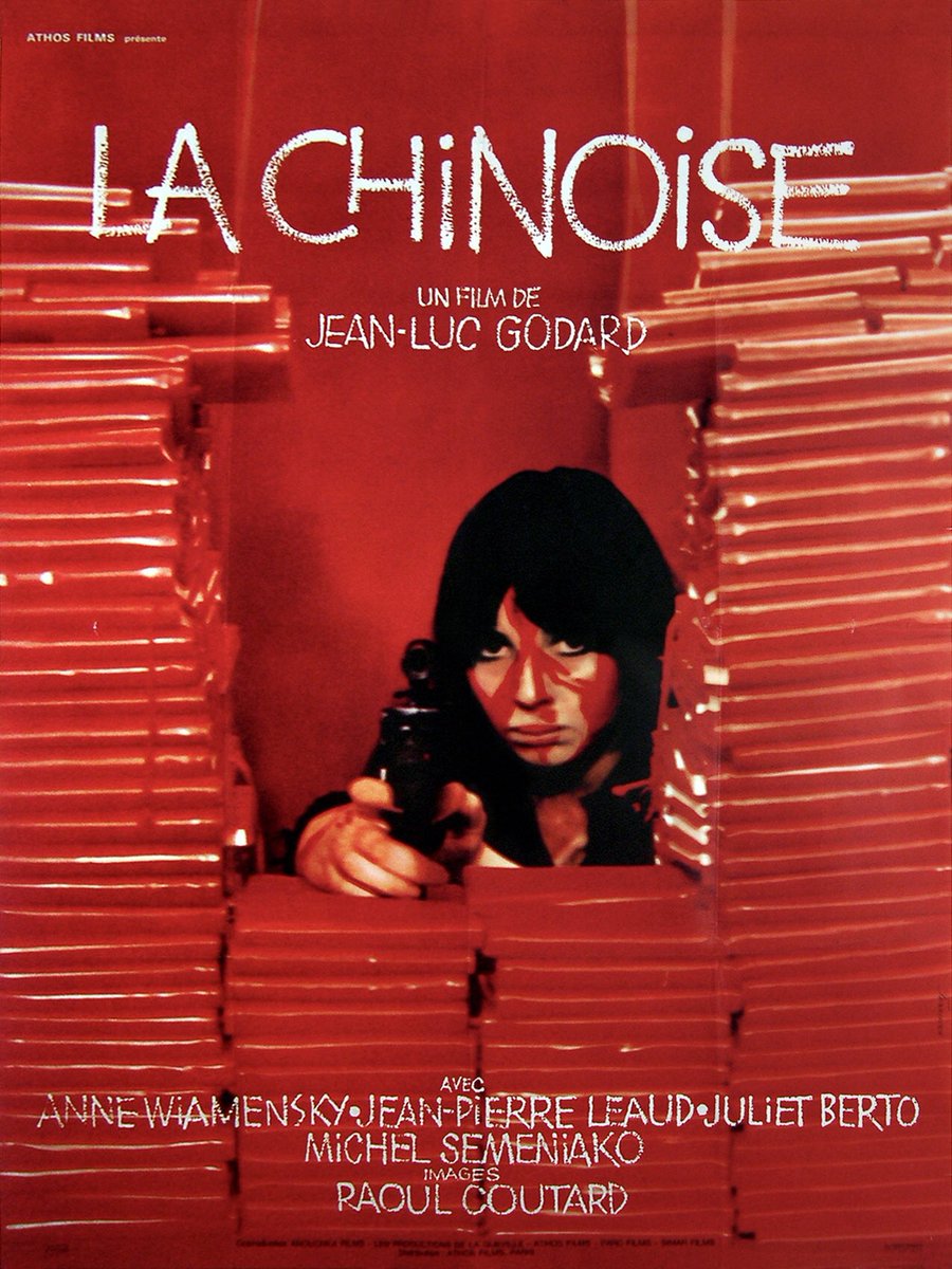 La Chinoise (1967)- cinematography was WONDERFUL- based on Dostoevsky’s Demon; comedy about a group of Marxists that plan to kill a Russian official but things go wrong- in French- lost my interest a couple times throughout for a bit but to be fair I’m easily distracted