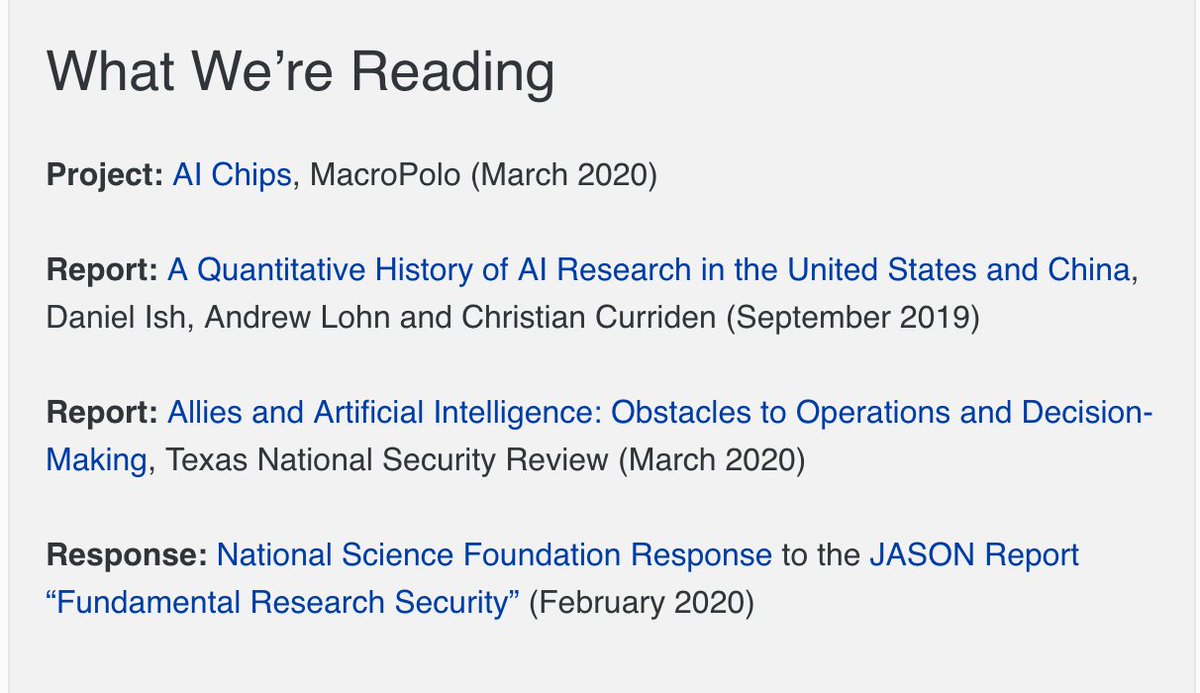 Matt Sheehan Nice To See Macropolochina Colleagues Project On The Ai Chip Supply Chain Featured In The Latest Edition Of The Excellent Csetgeorgetown Newsletter Newsletter Here T Co 9ycwlnrncp Chip Project Here
