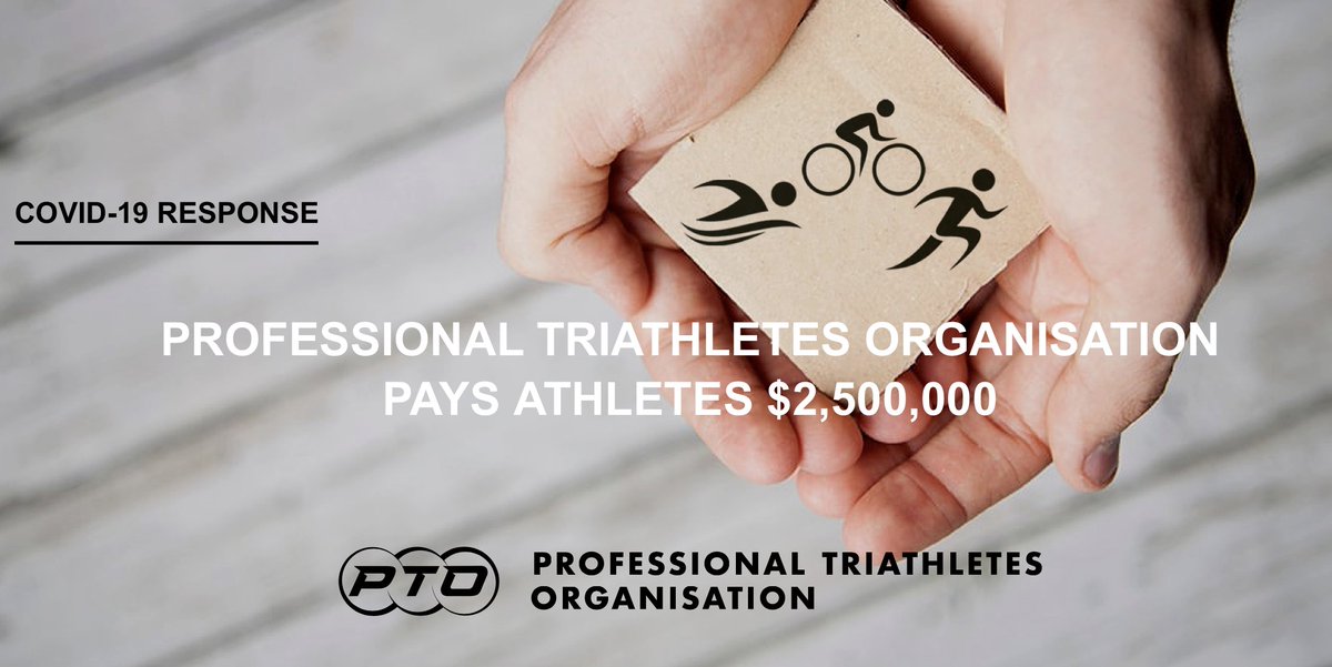 Professional Triathletes Organisation responds to COVID-19. bit.ly/PTO-COVID-19Re… PTO pays athletes $2,500,000 to help with financial pressures.