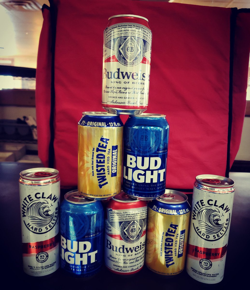 eatbhop's tweet photo. We are now delivering canned alcohol; these specific ones. #twistedtea #budlight #whiteclaw #budweiser 🍻🍻 and Sam Adam's starting tomorrow! 😁 https://t.co/1KMsa2C2kT