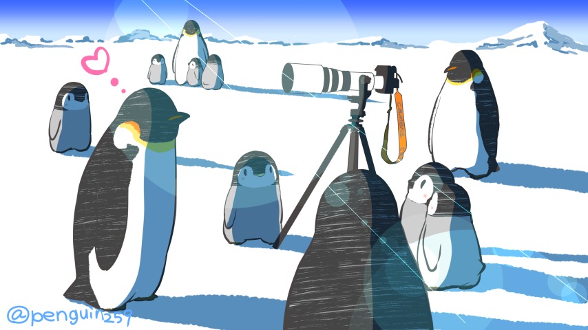皇帝ペンギンのペンペン 3月19日は カメラ発明記念日 19年の今日フランスでできたんだ 当時カメラのシャッタースピードは明るい日中でも15 30分かかったんだって 南極でくらす皇帝ペンギンたちは氷上に立つ他のいきものを知らないから 勘違いして 皇帝ペンギンのペンペン 3月19日は カメラ発明記念日 19年の今日フランスでできたんだ 当時カメラのシャッタースピードは明るい日中でも15 30分かかったんだって 南極でくらす皇帝ペンギンたちは氷上に立つ他のいきものを知らないから 勘違いして