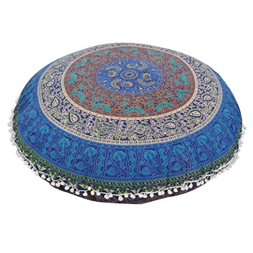 JaymeBest3's tweet image. #modernottoman #Bohemian KMG Kimloog Round Pillow Cover, Decorative Mandala Pillow Sham, Indian Bohemian Ottoman Poufs, Outdoor Cushion Cover, Pom Pom (C) dlvr.it/RS7wqy