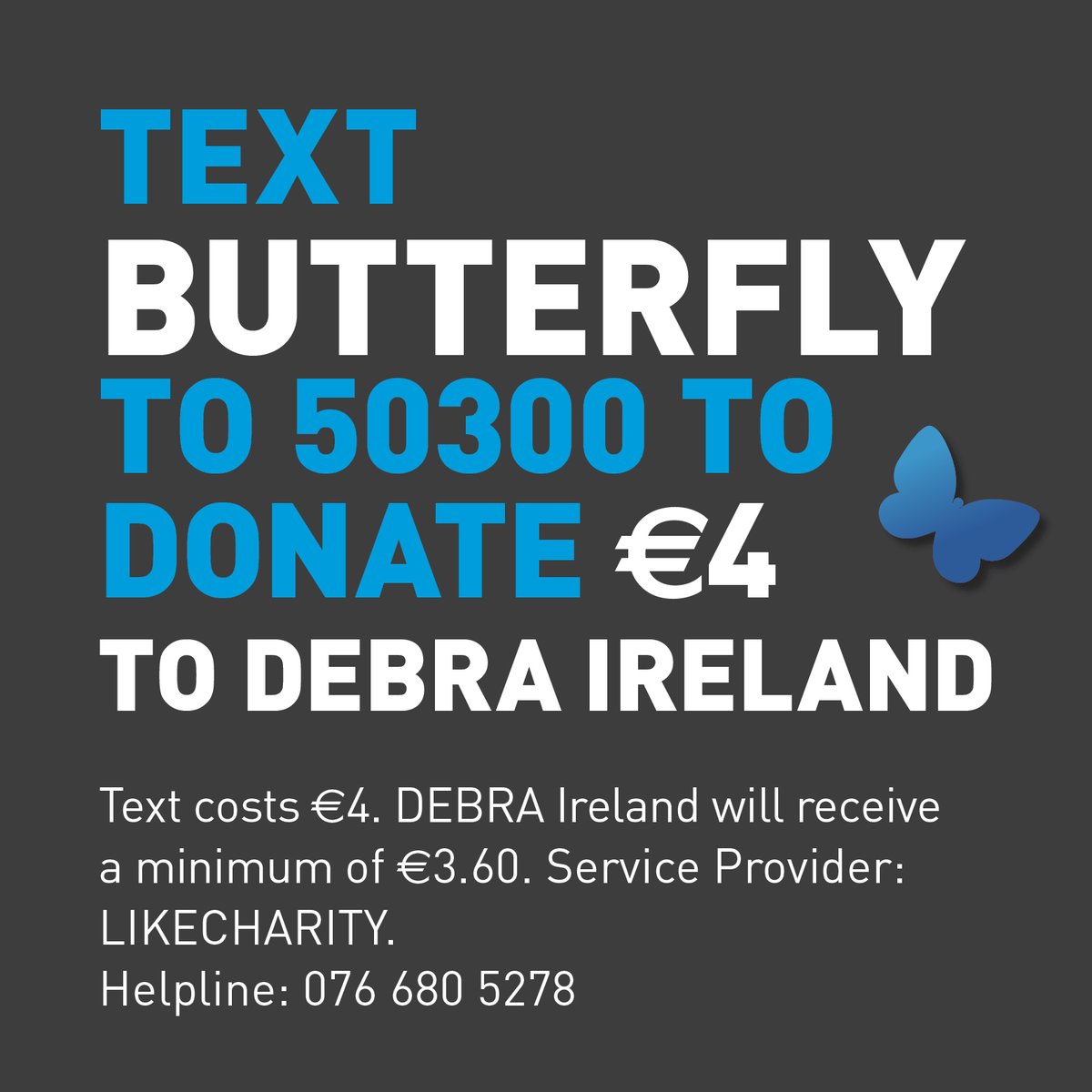 debraireland's tweet photo. There is currently no cure for EB &amp; the only treatment is constant painful bandaging of the skin. Alana gets a full bandage change 4 days a week. It takes 4 people 4 hours. Your support matters.

Text BUTTERFLY to 50300 to donate €4 to DEBRA Ireland.  #BigLifeFix #CureEB https://t.co/dZRxJwmf39