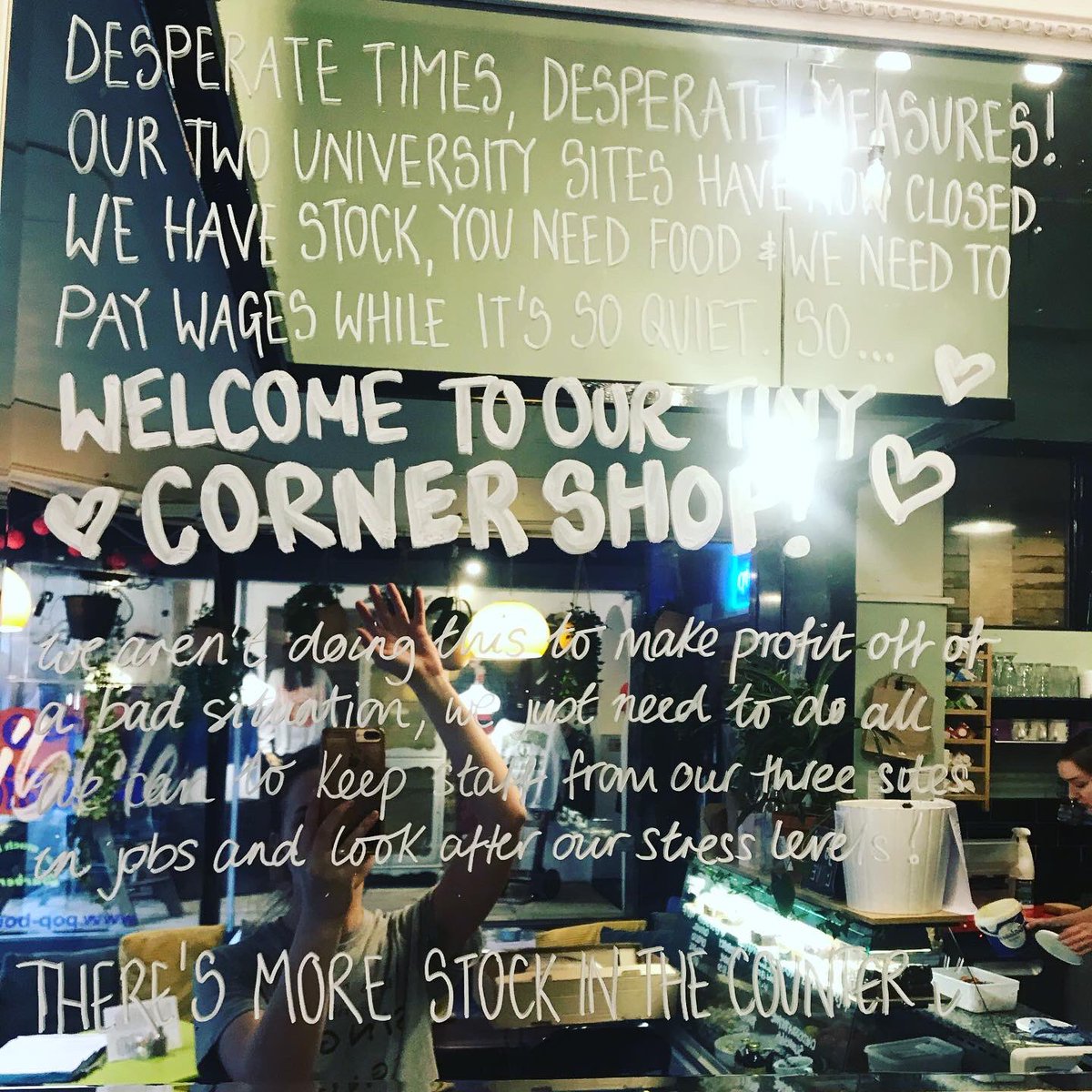 nibble_nq's tweet photo. Desperate times, desperate measures. Introducing our CORNER SHOP! We shut two sites today. We’ve got stock. You need food. We need to pay wages. We’ve put stuff at supermarket prices. Why not buy from us instead of traipsing round the empty aisles? Pop in &amp; tell us what you need! https://t.co/NyKowAFcgV
