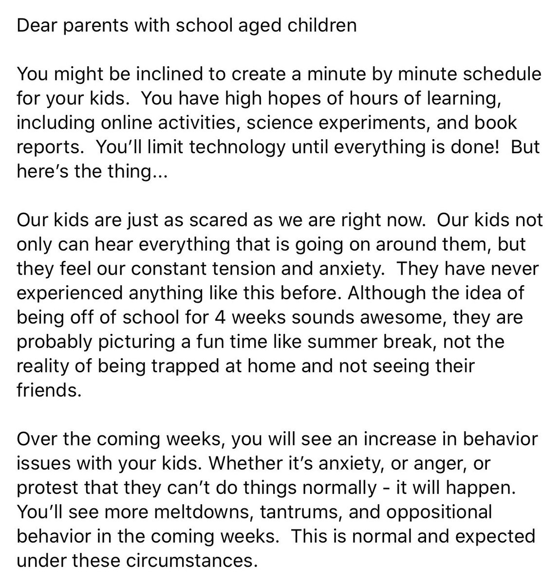 PATHSEdUK's tweet photo. “... At the end of all of this, your kids’ mental health will be more important than their academic skills. And how they felt during this time will stay with them long after the memory of what they did during those x weeks is long gone. So keep that in mind, every single day.” https://t.co/4W0VPLz1ut