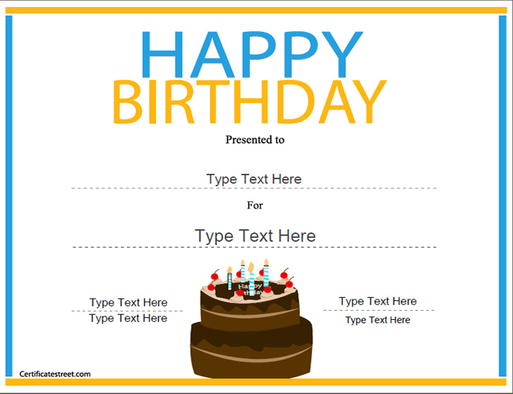 Certificatestreet On Twitter Happy Birthday Certificate Template Is Free And Can Be Gifted As A Special Token Of Love To Some One On Their Birthday Https T Co Jefzhvuijk Https T Co Odawqmgsui
