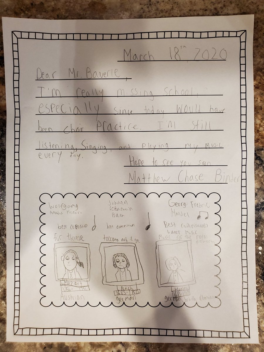 SmilesBinder82's tweet photo. @Willow_Dale_ES Wednesday Challenge #pumapride #teamCSD @Centennial_SD We miss you WD!! 
💙💛🐾😀 MB wrote his letter to Mr. @bauerle_frank and SJ wrote hers to Mrs. Capriotti ✏ https://t.co/3N3wNXkJdE