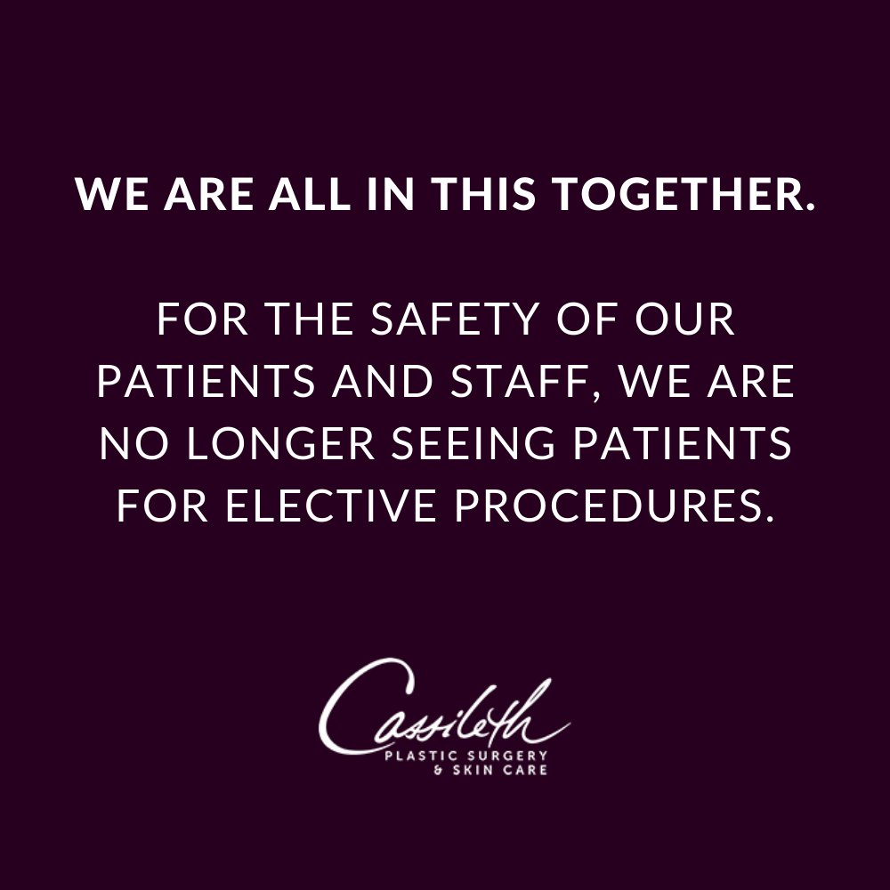 cassileth's tweet photo. Due to the emergency ordinance issued by the city of Beverly Hills calling for a stop to all elective medical and surgical procedures, we are no longer able to see patients for these services. 
Our phone lines are open and our doctors and providers are available. #flattenthecurve https://t.co/RaY5ZkGp5I