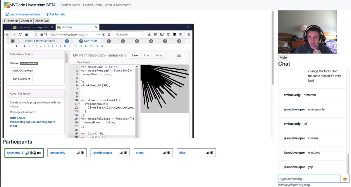 mvcode's tweet image. MVCode Livestream is ONLINE!
Our trained instructors are teaching kids to code in a fun group environment. You just need a computer and an internet connection and you are good to go.
Sign up at mvcode.com