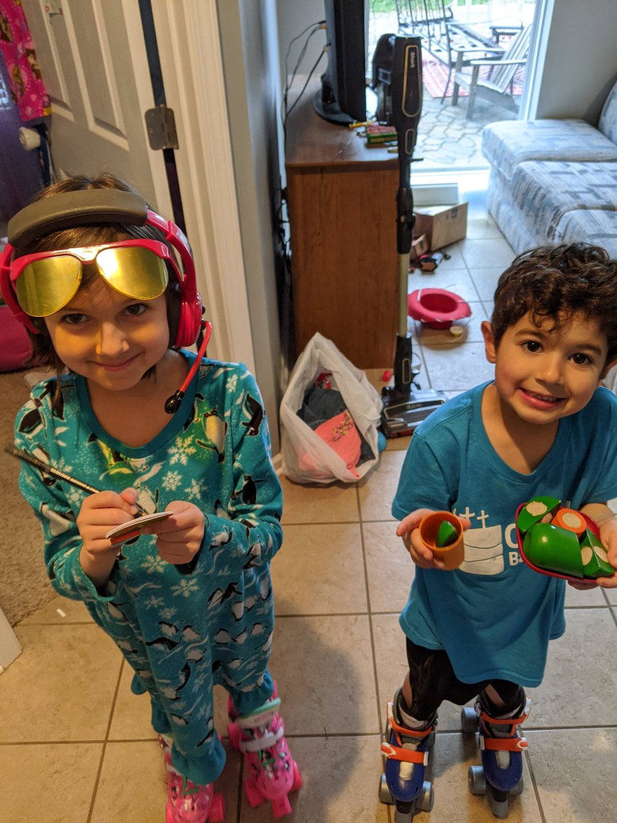 NickHachman's tweet photo. #Quarantine day 3. Out basement has been converted into a Sonic drive through, complete with carhops on roller skates. https://t.co/ENjsgp3sG2