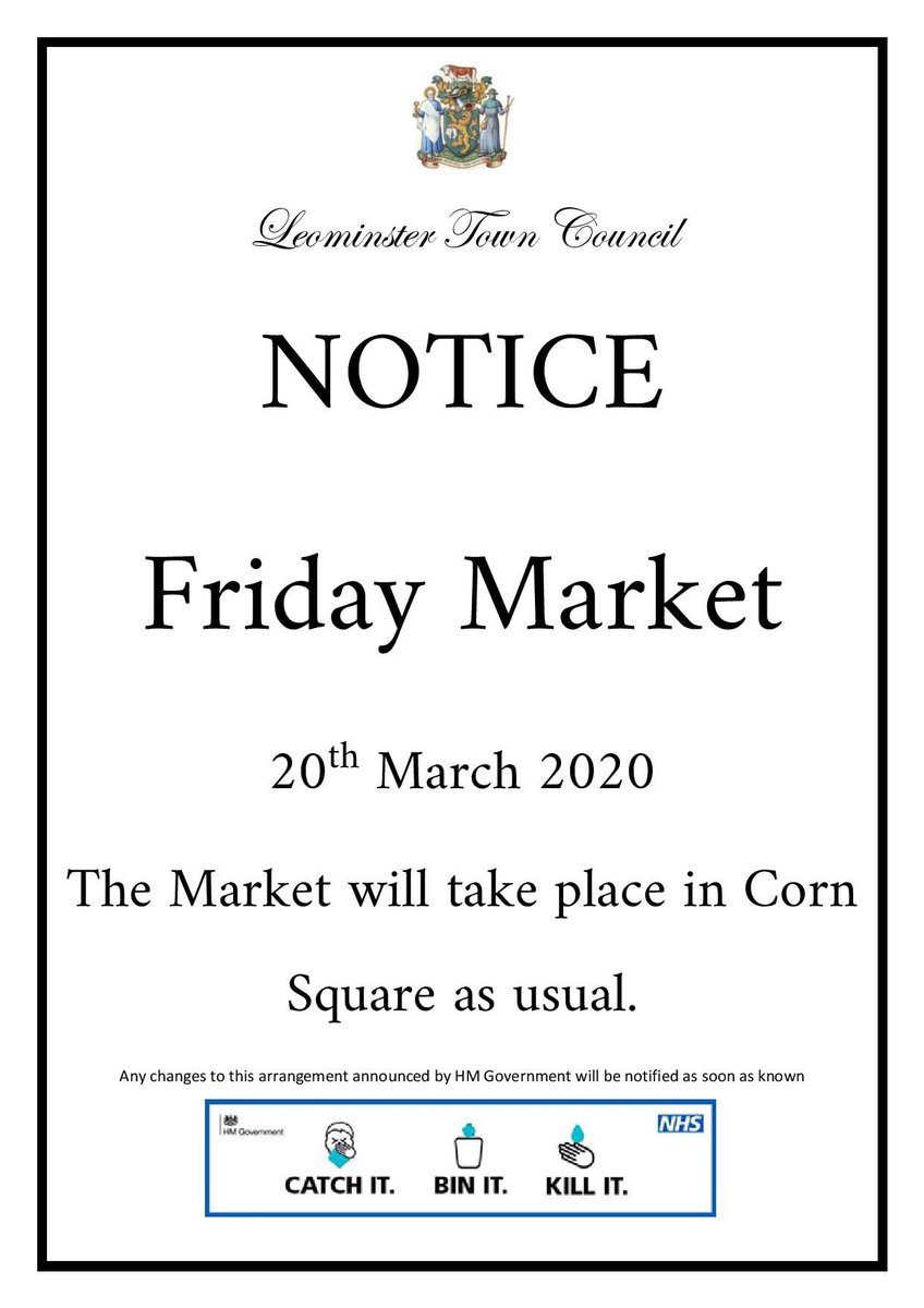 What a week we are having!!!! Let’s capture that lovely #fridayfeeling 😁 our Friday Market will be trading as normal this week 👏👏👏 #Leominster