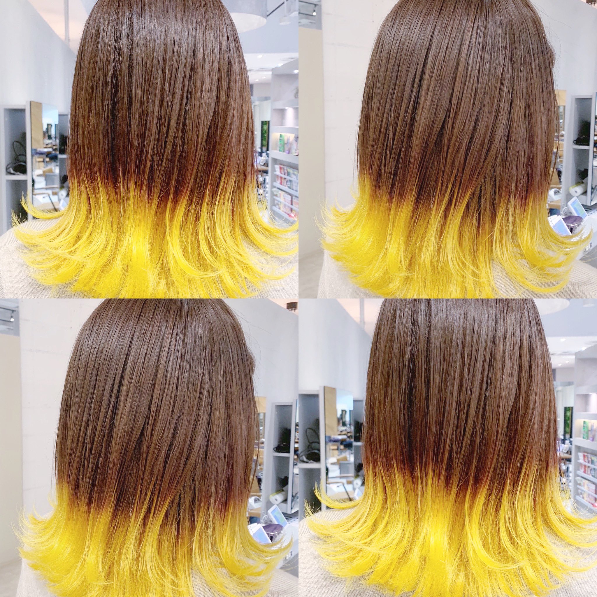 大久保 雄祐 3 18 リアルサロンワーク Hair Ookubo Model Chisato お客様人気なショコラベージュとハニーイエローなお洒落カラー ホワイトブロンド ホワイトアッシュ ヘアスタイル 美容師 美容室 神戸 元町 姫路 外国人風グラデーション