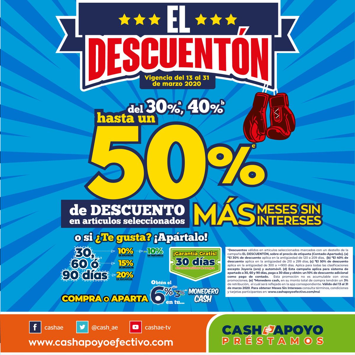 cash_ae's tweet photo. El descuentón continúa en @cash_ae encuentra magníficos artículos a precios increíbles! hasta con un 50% de descuento y el 6% en tu monedero cash, te esperamos en tu sucursal más cercana ó descarga nuestra aplicación de GANGAS Ya! en Google Play https://t.co/ww1hM0WUK8