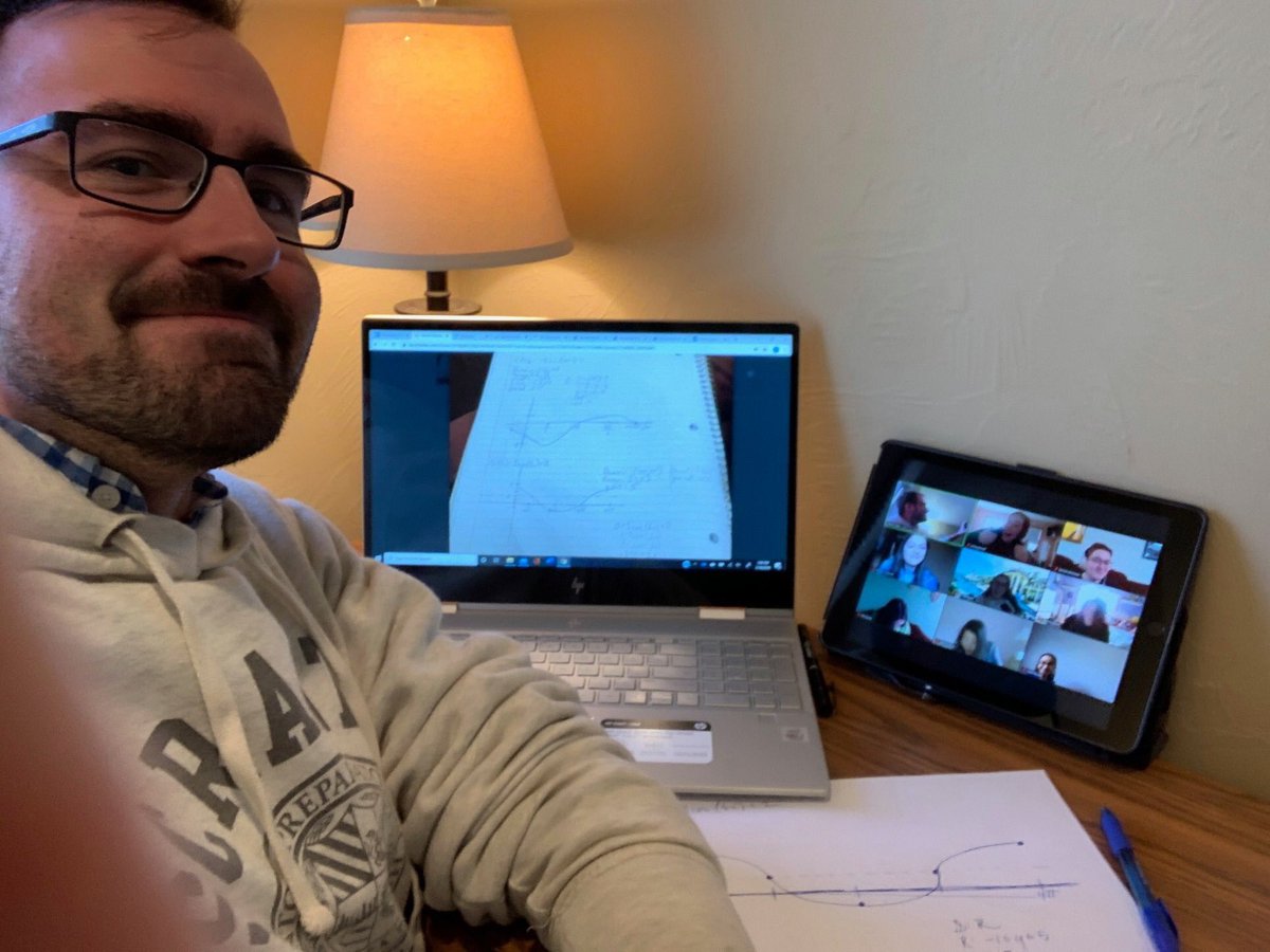 scrantonprep's tweet photo. Greeting from the ZoomRooms! A tremendous job by all faculty &amp; students today! #Day1OnlineLearning  Some faculty launched Prep Zoom classrooms with only 24 hours of training.  These folks are the heart and soul of PREP education! #facultyrock Let's show them some LOVE! #amdg https://t.co/QD43WZncJf