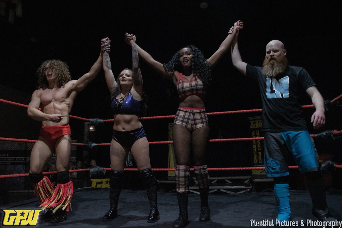 OperaMattB's tweet photo. Some shots from a few weekends ago at @GrandPro , teaming with @ItsTaonga to face @Lana_Austin1 and @RealLAAustin 

Credit to @plentifulpicz86 for photography.

#Operamania #KingOfSongStyle #GrandPro #Wrestling #BritWres #Graps #Entrance #Hindley https://t.co/ttDyS5hHT5